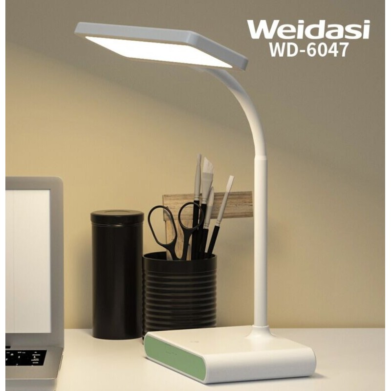 Picture of WEDASI ELECTRIC AC/ DC USB 3 MODES EYE PROTECTOR LAMP WD-6047 FOR READING,OFFICE,BEDROOM DECOR. - Multicolor