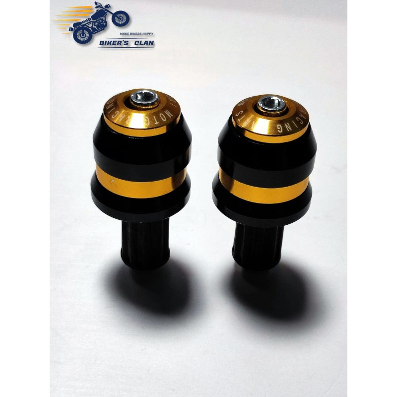 Picture of Aluminum Handle Gutli Or Universal Handle Bar Grips End Slider Cap (2pcs)- Black - Bikers Clan