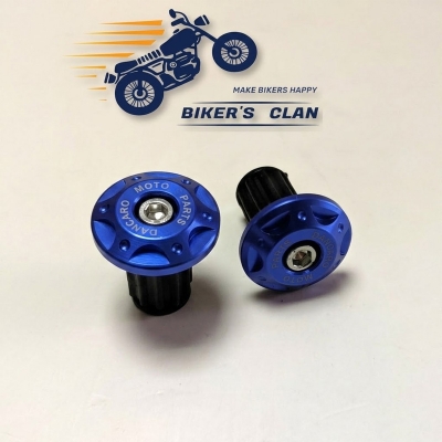 Picture of Aluminum Handle Gutli Or Universal Handle Bar Grips End Slider Cap F2 Half Size- Blue - Bikers Clan