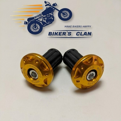 Picture of Aluminum Handle Gutli Or Universal Handle Bar Grips End Slider Cap F2 Half Size- Silver - Bikers Clan