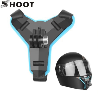 Picture of Chin Mount Holder with Phone Holder Helmet Mount Action Camera Mount for Helmet Phone Mount - Bikers Clan - Multicolor