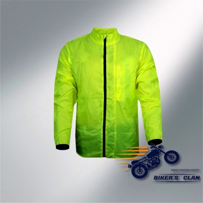 Picture of Biker Windbreaker Dust Coat – Neon Radium - Bikers Clan