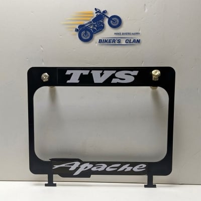 Picture of Number Plate Frame Licence Plate Frame Holder Licence Plate Top Cover for TVS