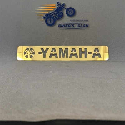Picture of Motorcycle Name Plate Metal Bike Number Plate Stainless Steel Bike Logo Plate for all Bike