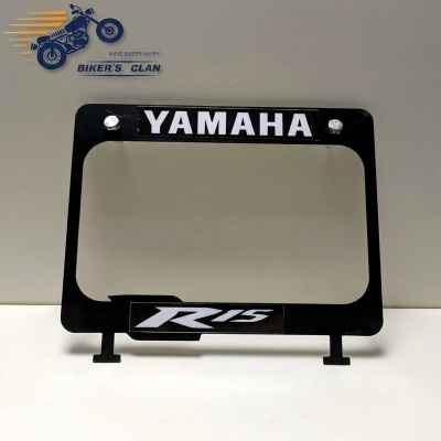 Picture of Number Plate Frame Licence Plate Frame Holder Licence Plate Top Cover for Yamaha