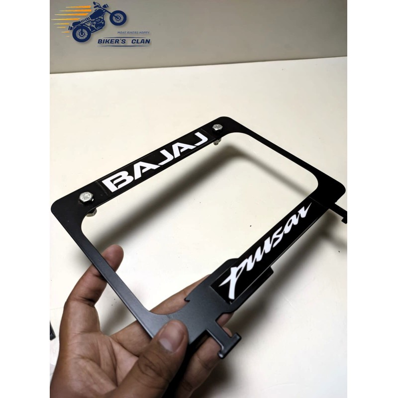 Picture of Number Plate Frame Licence Plate Frame Holder Licence Plate Top Cover for Bajaj