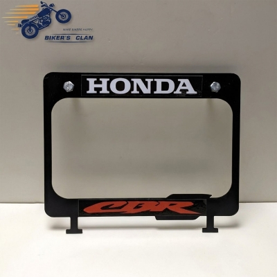 Picture of Number Plate Frame Licence Plate Frame Holder Licence Plate Top Cover for Honda