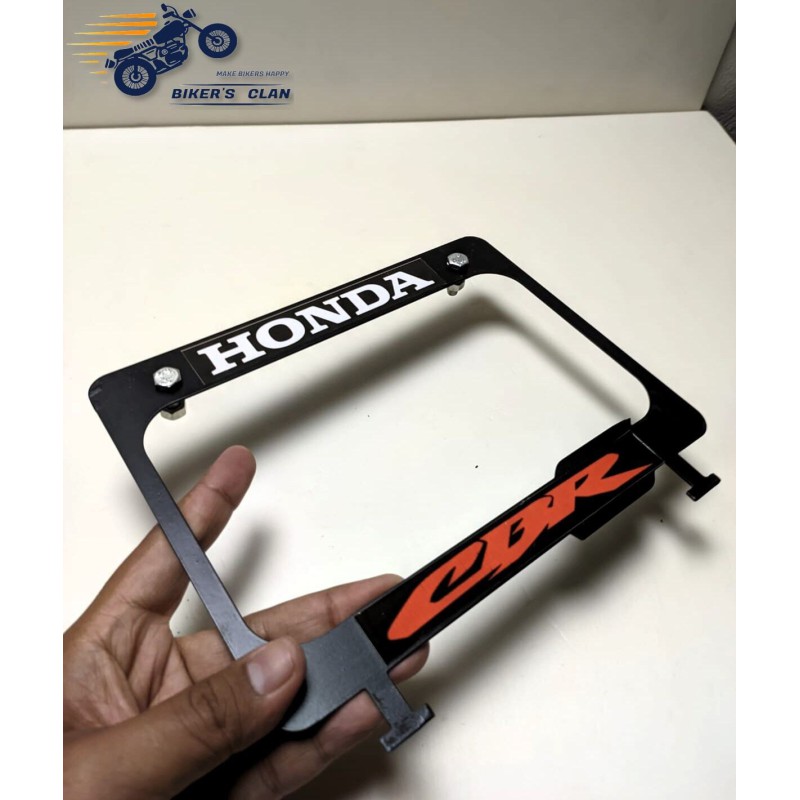 Picture of Number Plate Frame Licence Plate Frame Holder Licence Plate Top Cover for Honda