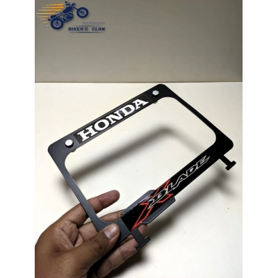 Picture of Number Plate Frame Licence Plate Frame Holder Licence Plate Top Cover for Honda