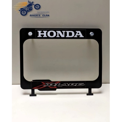 Picture of Number Plate Frame Licence Plate Frame Holder Licence Plate Top Cover for Honda