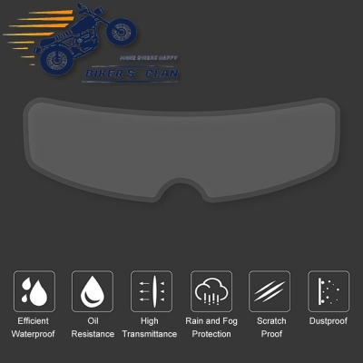 Picture of Helmet Anti-Fog Film Motorcycle Helmet Rain-Proof For Universal Helmet Visor - Multicolor