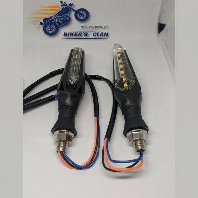 Picture of Led Turn Signal Lights Indicator Clignotant Blinker- 2PCS Multicolor Double Side &  Leaf Style (2pcs)