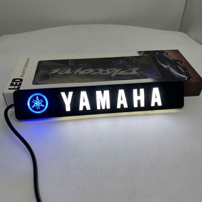 Picture of Motorcycle LED Logo Light Front Name Plate Led Light – Yamaha - Bikers Clan