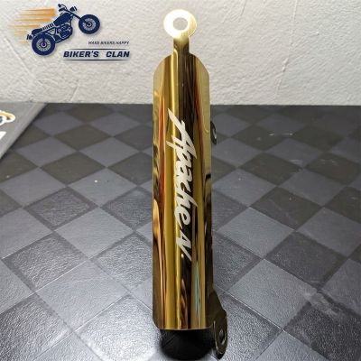 Picture of Motorcycle Shock Up Cover Metal- Apache - Bikers Clan - Gold