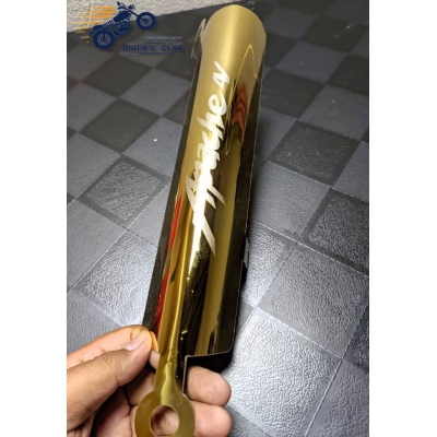 Picture of Motorcycle Shock Up Cover Metal- Apache - Bikers Clan - Gold