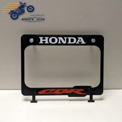Picture of Number Plate Frame Licence Plate Frame Holder Licence Plate Top Cover Honda - Bikers Clan
