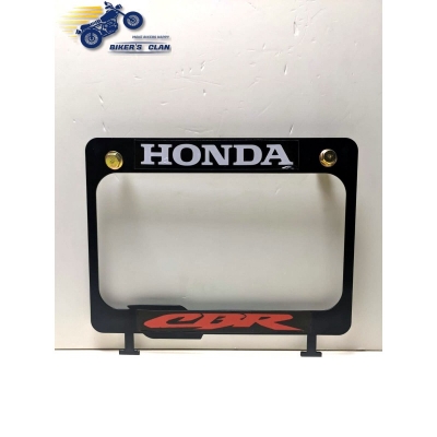 Picture of Number Plate Frame Licence Plate Frame Holder Licence Plate Top Cover Honda - Bikers Clan