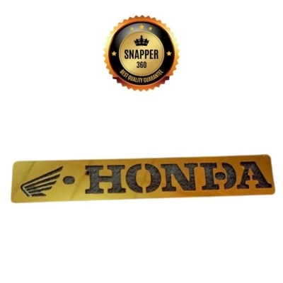 Picture of Motorcycle Name Plate Metal Bike Number Plate Stainless Steel Bike Logo Plate – Honda - Bikers Clan
