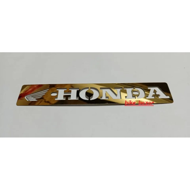Picture of Motorcycle Name Plate Metal Bike Number Plate Stainless Steel Bike Logo Plate – Honda - Bikers Clan