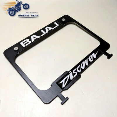 Picture of Number Plate Frame Licence Plate Frame Holder Licence Plate Top Cover Discover - Bikers Clan