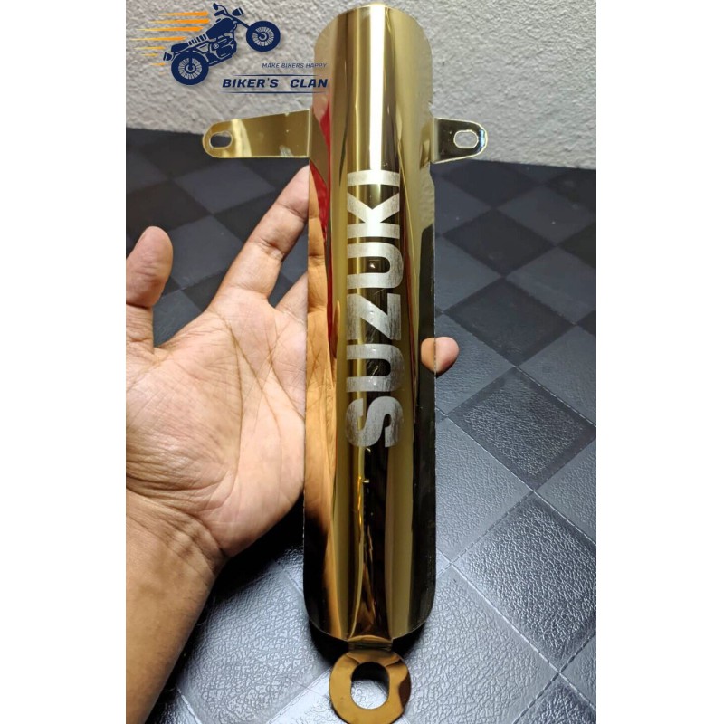 Picture of Motorcycle Shock Up Cover Metal- Suzoki Gixxer - Bikers Clan