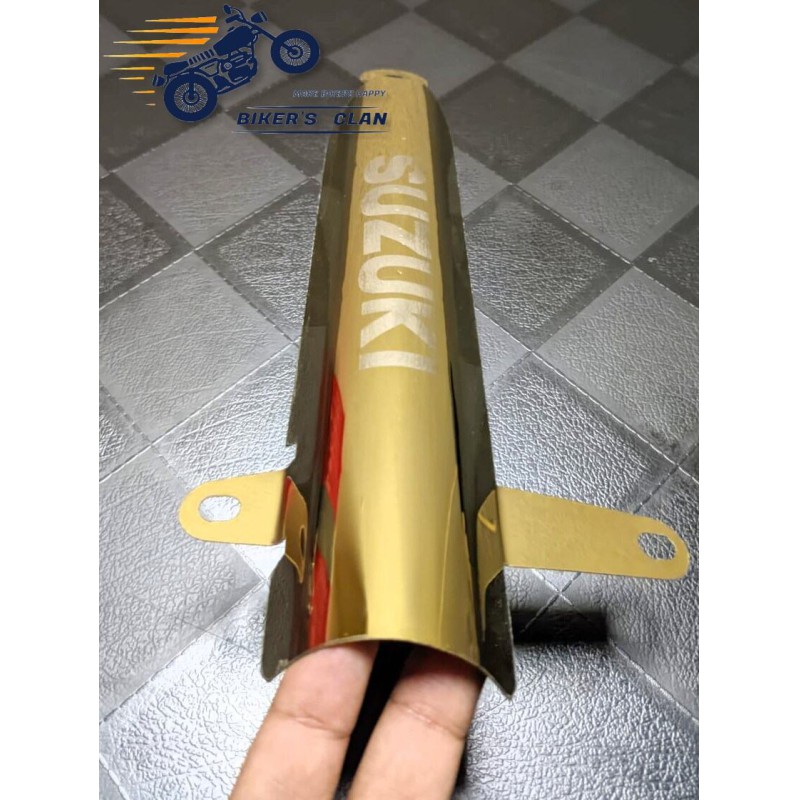 Picture of Motorcycle Shock Up Cover Metal- Suzoki Gixxer - Bikers Clan