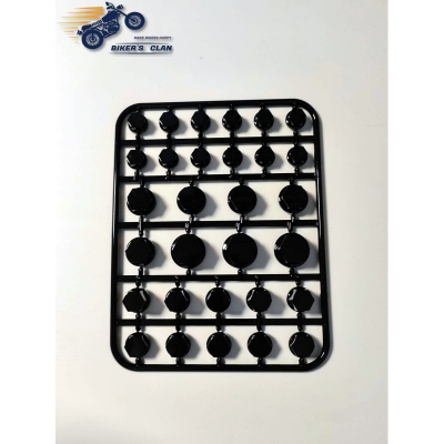Picture of Universal Motorcycle Screw Nut Bolt Cap Cover Kit Nut Cap Cover- Black - Bikers Clan