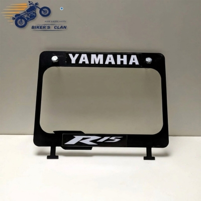 Picture of Number Plate Frame Licence Plate Frame Holder Licence Plate Top Cover Yamaha - Bikers Clan