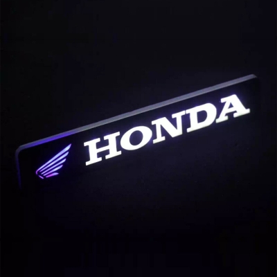 Picture of Motorcycle LED Logo Light Front Name Plate Led Light – Honda - Bikers Clan