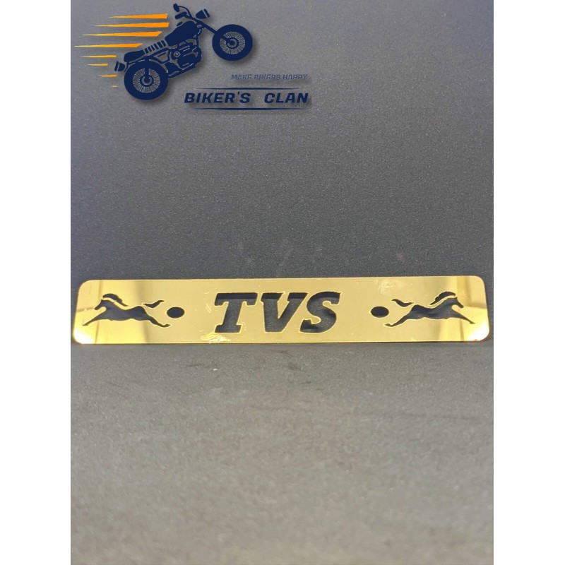 Picture of Motorcycle Name Plate Metal Bike Number Plate Stainless Steel Bike Logo Plate – Apache / RTR - Bikers Clan