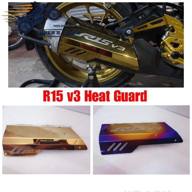 Picture of Yamaha R15 Silencer Cover Heatguard - Bikers Clan