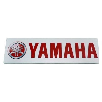 Picture of Motorcycle Front Name Plate Motorcycle Name Logo PVC Plastic- Yamaha - Bikers Clan