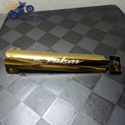 Picture of Motorcycle Shock Up Cover Metal- Pulsar - Bikers Clan - Gold
