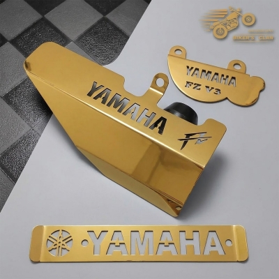 Picture of Yamaha FZ Silencer Cover, Hydraulic Guard & Steel Name Plate Package