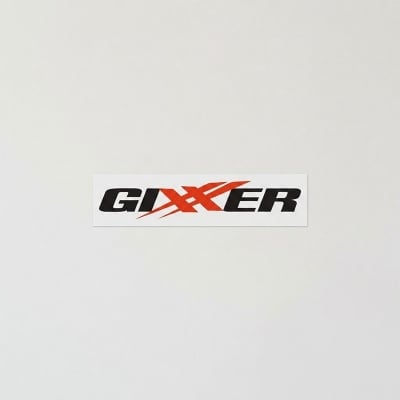 Picture of Motorcycle Front Name Plate Motorcycle Name Logo PVC Plastic- Suzoki Gixxer - Bikers Clan