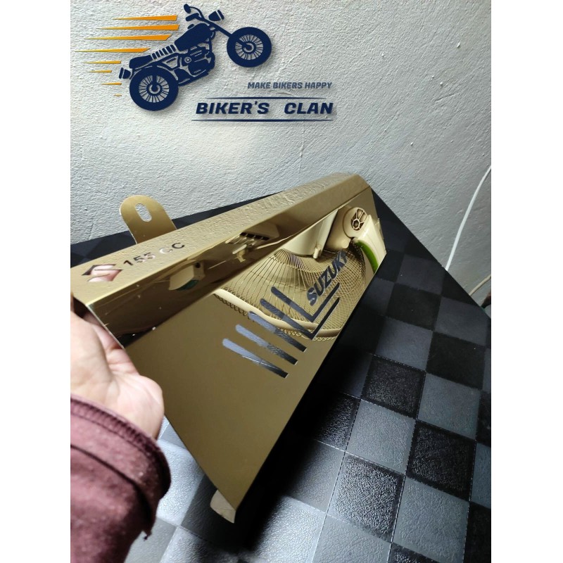 Picture of Suzoki Gixxer Silencer Cover Heatguard - Bikers Clan