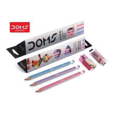 Picture of DOMS Zoom Ultimate Dark Triangle Pencils (10 Pcs)  