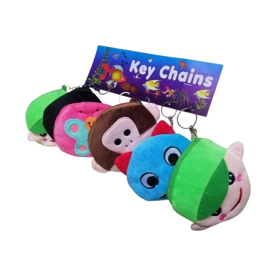 Picture of Cute Cartoon Baby Doll Keychains For Use Car Key Holder Toys Or Children Gift- 6 Pcs Multicolor 