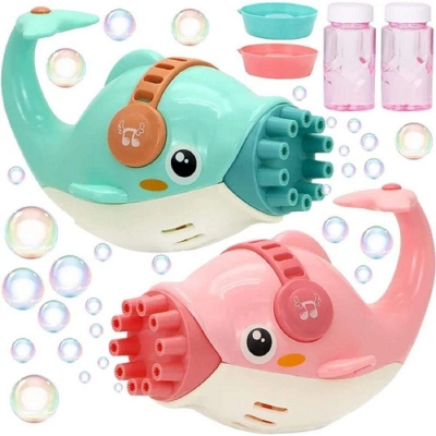 Picture of DOLPHIN Bubble Gun Toy Electric 8-Holes.For Kids Special Toy- 1pcs Multicolor 