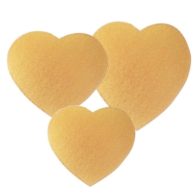 Picture of 1 Pound- Heart Shape Golden Cake board 7.5 inch (5 Pcs of pack)  