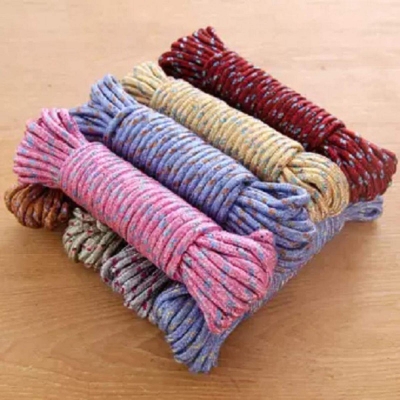 Picture of 1PCS Clothes Drying Rope & Multipurpose Use Nylon Outdoor Laundry Clothesline Rope- 20 Meter Multicolor 
