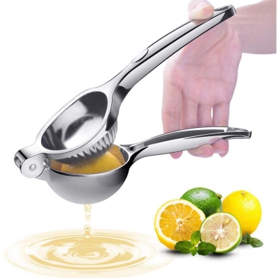 Picture of Lemon Squeezer Press Stainless Steel Premium Quality Manual Citrus Juicer, Heavy Duty Metal Hand Lemon Juicer  