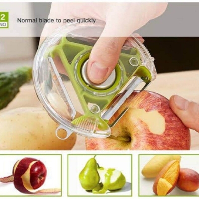 Picture of Stainless Steel 3 Bladed 3 In 1 Design Rotary Vegetable Fruit Peeler Y Shaped Peeler  (Multicolor)