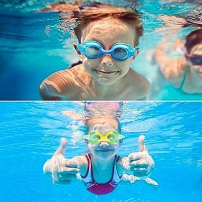 Picture of Stylish Addition - Anti Fog Swimming Goggles with Ear Buds For Kids And Adults Swimming Accessories (Color Random) - Modern - Choice Expression  
