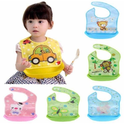 Picture of Multi Color Plastic Bibs For Babies Multicolor 