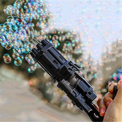 Picture of Kids Electric Gatling Bubble Gun Toys Summer Soap Water Bubble Machine Electric Bubble Machine Children Gift Toys Bubble Maker- 1Pcs Multicolor 