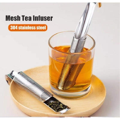 Picture of Tea Strainer Amazing Stainless Steel Tea Infuser Pipe Design Touch Feel Good Holder Tool Tea Spoon Infuser Filter  