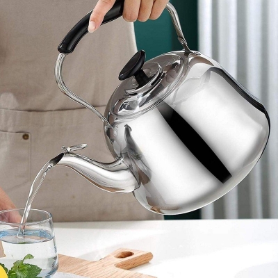 Picture of Classic Stainless Steel High Quality Whistling Kettle (Yuan Hao)- 1 Liter Silver 