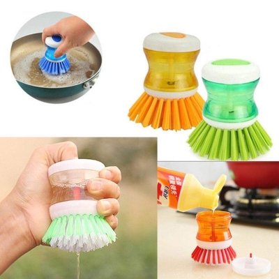 Picture of Kitchen Cleaning Dish Brush Scrubber Hydraulic Pressure Cleaner (1 Pcs) Multicolor 