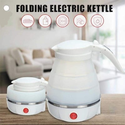 Picture of Travel Collapsible, Portable, Foldable Electric Kettle For Multi Use- 600ml Multicolor 